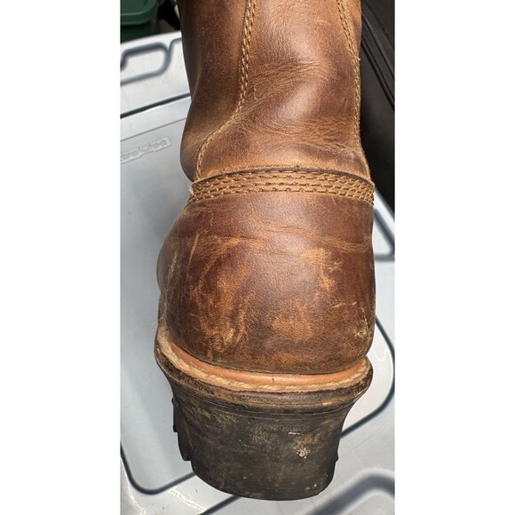 Red Wing 4417 Mens 9.5 D Logger Boots Steel Toe Waterproof Insulated Vibram Sol - Picture 7 of 13